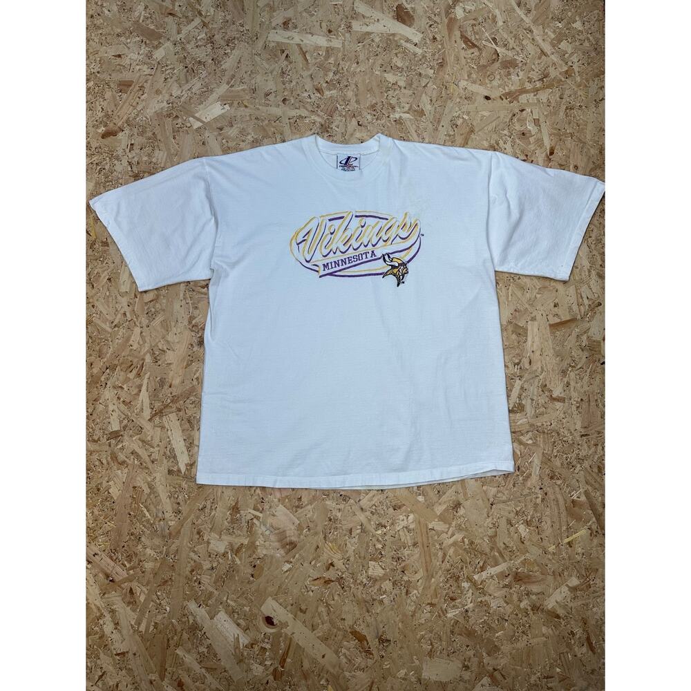 Vintage Minnesota Vikings Short Sleeve White Graphic T-shirt Sz XL